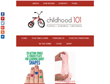 Tablet Screenshot of childhood101.com